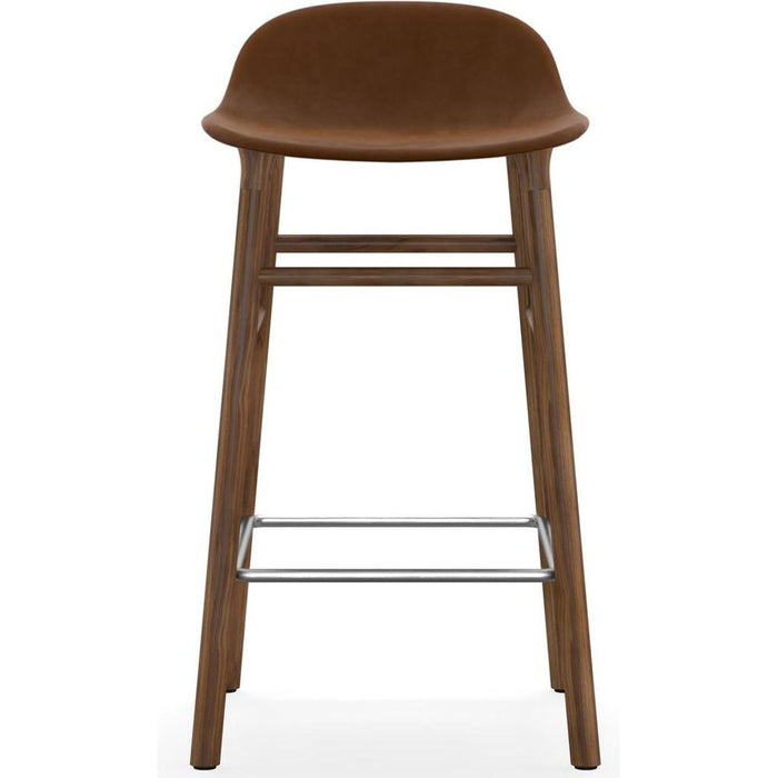 Photo of Form Bar Stool 65 Cm Fully Upholstered Walnut