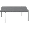 Thumbnail photo of Pk61, Granite - Coffee table - Poul Kjærholm - Grey - Metal/stone