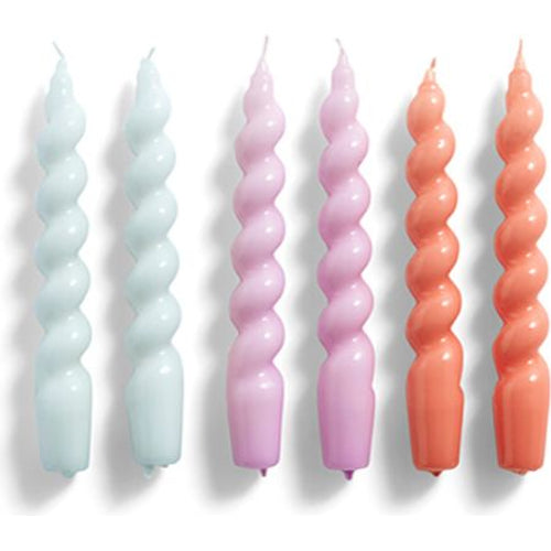 Photo of Spiral Lys, 6 Stk Fra Hay (ice Blue, Lilac, Apricot)