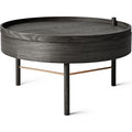 Turning Table Black Ash/brass - Small Table & Side Table - Theresa Rand - Black - Metal/Wood