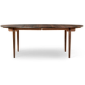 Ch339 dining table from Carl Hansen & Søn (walnut, lacquer, pull-out for