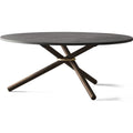 Thumbnail photo of Eberhart Furniture Bertha Coffee Table Ø: 90 cm - Dark Concrete/Dark Oak