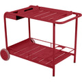 Luxembourg Side Bar / trolley - Chili - Small tables & Side tables Outdoor - Frédéric Sofia - Red - Metal