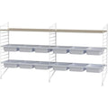 Thumbnail photo of String Floorboard 85, White, 2-pack - Shelving - Nils Strinning - White - Metal