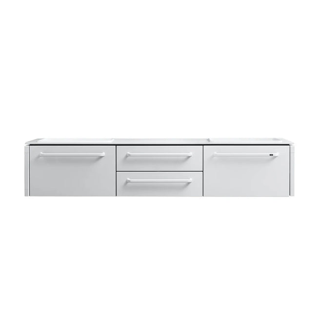 Photo of 983 Badmodul 2 Cutouts Large L: 187 Cm - Hvid