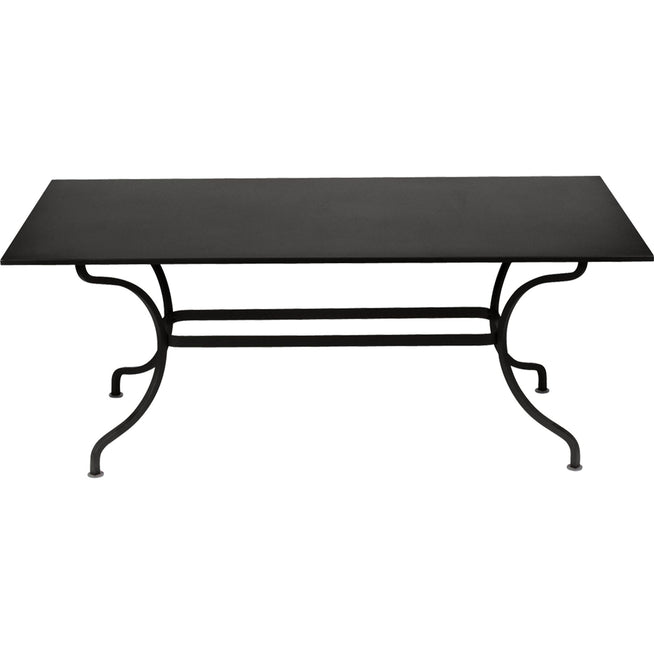 Photo of Romane Table 180 X 100 Cm - Liquorice - Outdoor Dining Table - Black - Metal