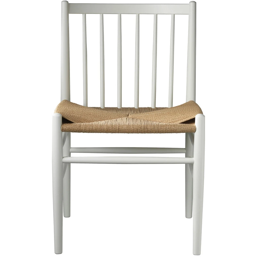 J80 Dining Chair - Natural Wicker - Natural, Beech Wood /