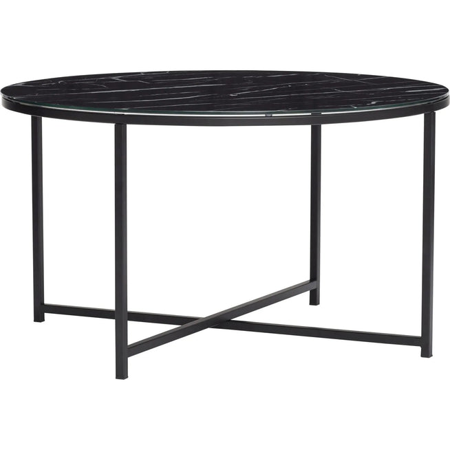 Photo of Coffee Table Metal / Glass - Marble Black
