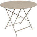 Thumbnail photo of Floréal Table Ø 96 cm, Nutmeg - Outdoor dining table - Beige - Metal