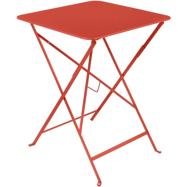Photo of Bistro Table 57x57 cm Capucine 45 - Garden Table - Orange - Metal