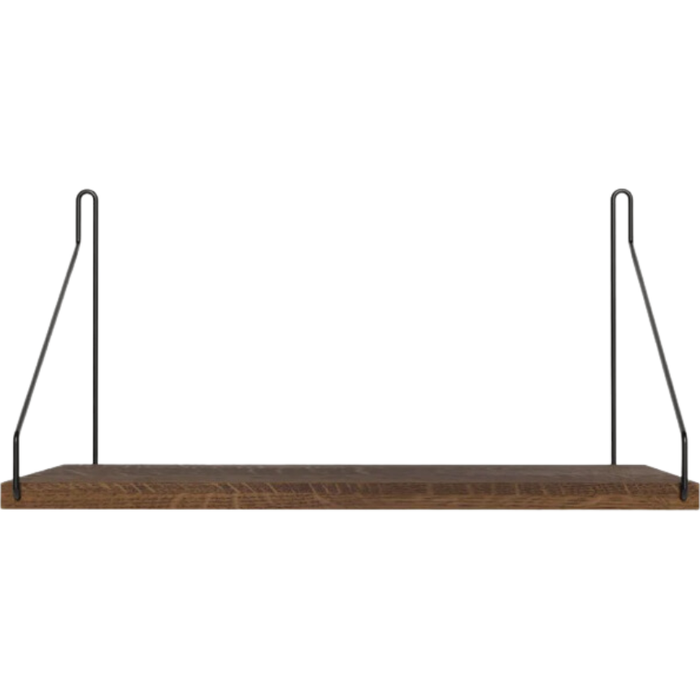 Photo of SINGLE SHELF | DARK OAK / BLACK | D20 / W40