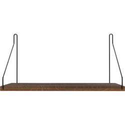 Photo of SINGLE SHELF | DARK OAK / BLACK | D20 / W40
