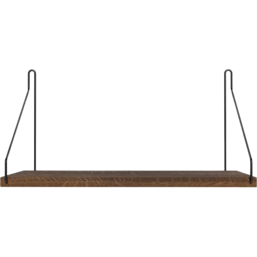 Photo of SINGLE SHELF | DARK OAK / BLACK | D20 / W40