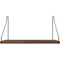 Thumbnail photo of SINGLE SHELF | DARK OAK / BLACK | D20 / W40