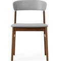 Thumbnail photo of Herit Stol / Polstret - Spisebordsstol - Grey (spectrum Leather) - L: 50 X D: 51 X H: 78,5 X Sh: 45 Cm 1
