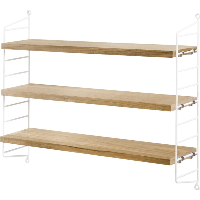 Photo of String Pocket, Oak/white - Wall shelves - Nils Strinning - Wood-coloured, white - Metal/wood
