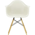 Eames Plastic Armchair Daw - 11 Pebble - Golden Maple - Matstolar - Charles & Ray Eames - Vit - Metall/trä/plast