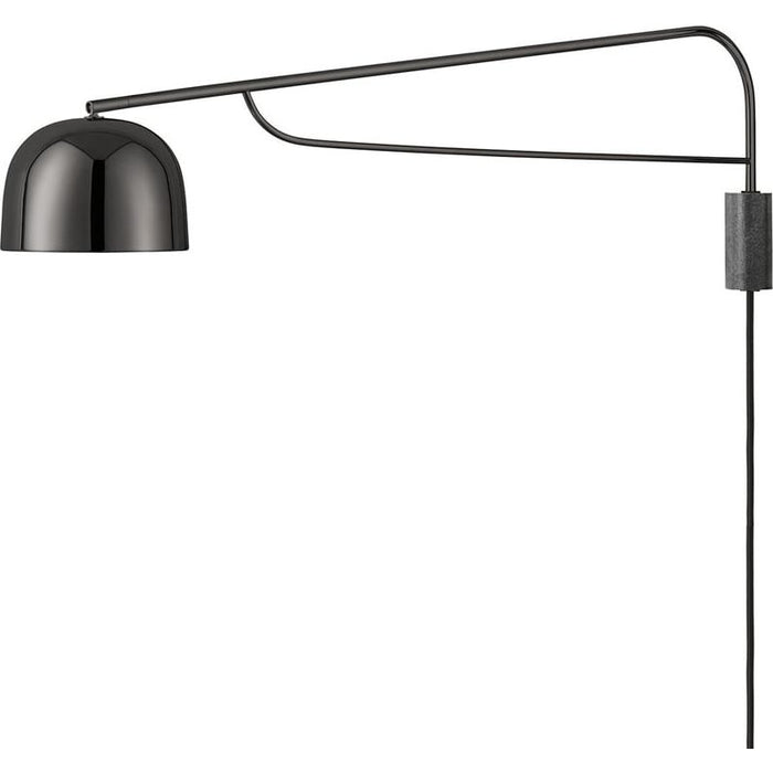 Photo of Grant Wall Lamp Black - Large - Steel - Granite