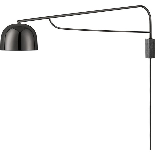 Photo of Grant Wall Lamp Black - Large - Steel - Granite