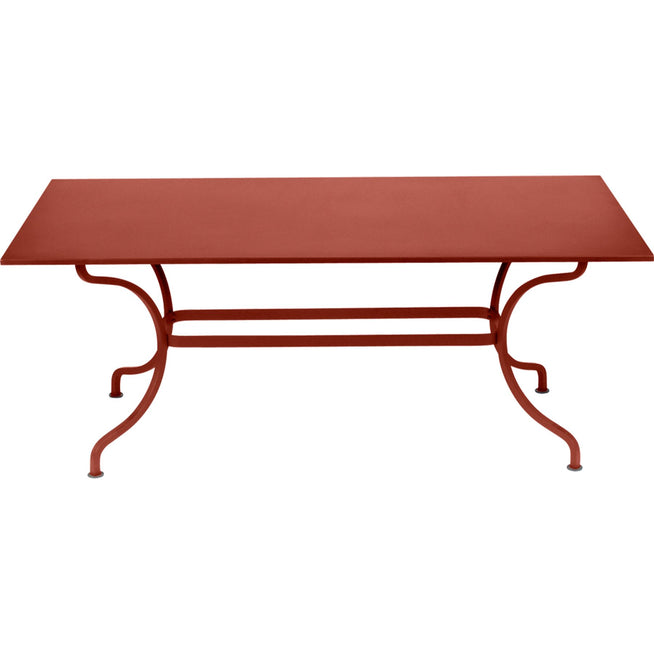 Photo of Romane Table 180 x 100 cm, Red Ochre - Outdoor dining table - Red - Metal