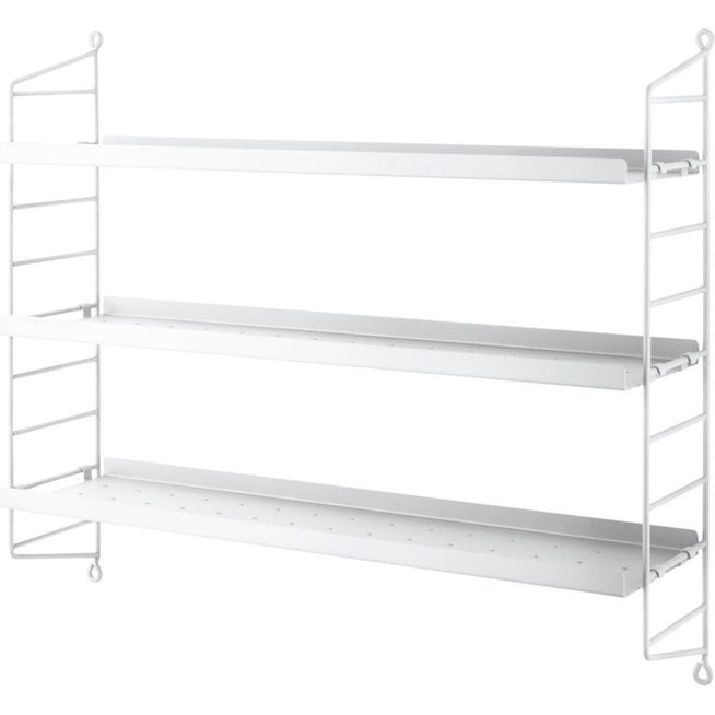 Photo of String Pocket Metal White/White - Shelves & Shelving - Orange - Metal