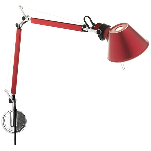 Tolomeo Micro Parete Wall Lamp Red