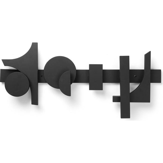 Photo of Cupe Wall Rack - Knagerækker - Black - W73 X H33,4 X D7 Cm