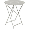 Thumbnail photo of Floréal Table 60 cm Clay Grey A5 - Outdoor Dining Table - Green,Grey - Metal