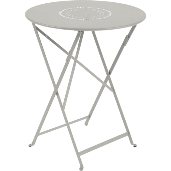 Photo of Floréal Table 60 cm Clay Grey A5 - Outdoor Dining Table - Green,Grey - Metal