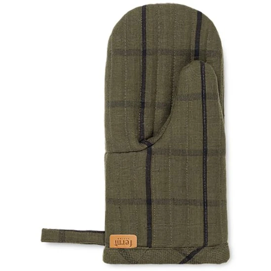 Photo of Hale Oven Mitt - Grydelapper - Green/black - 13.5 X H: 28 X D: 3 Cm
