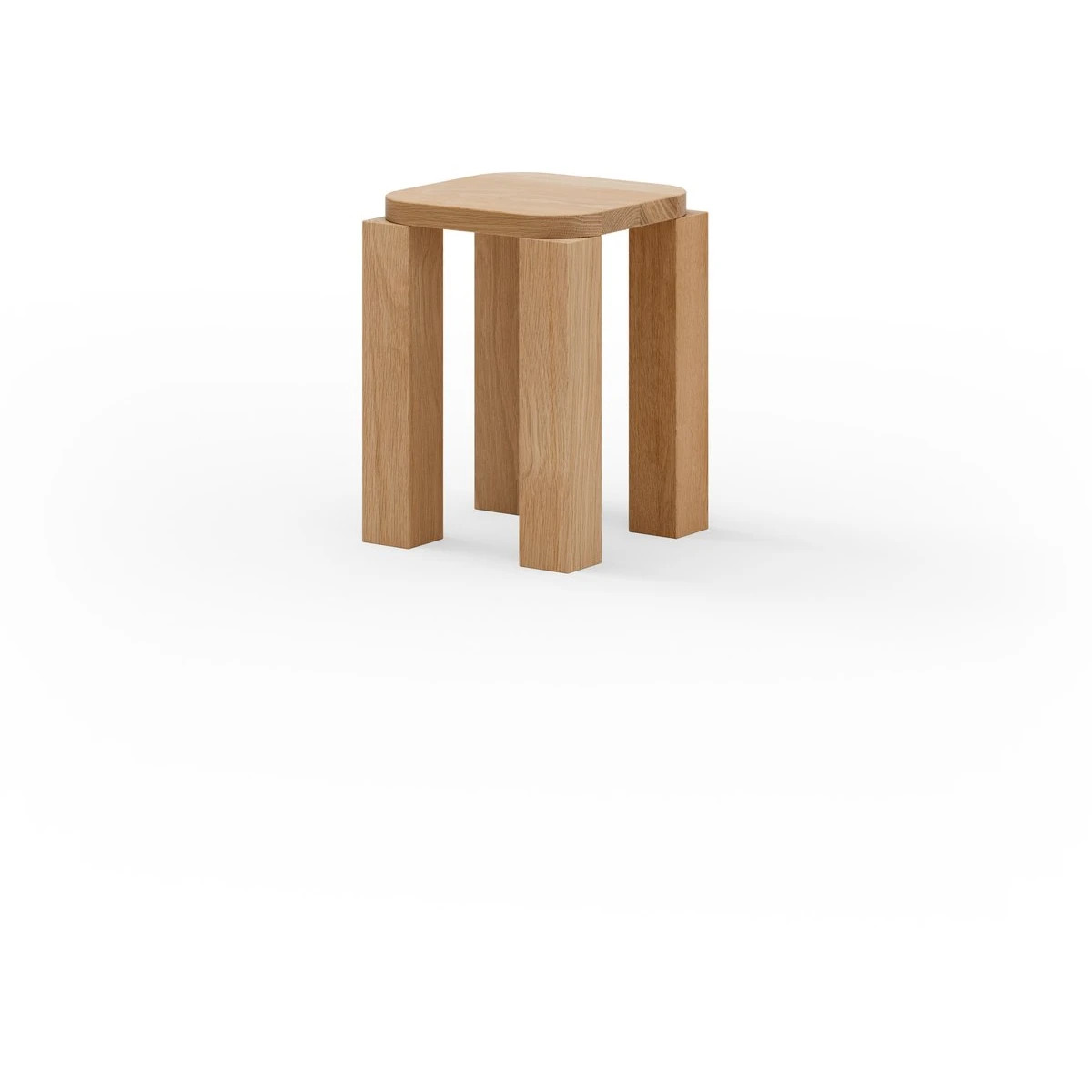 Atlas Stool Natural Oak