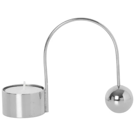 Balance Tealight Holder - Chrome