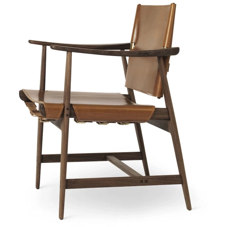 Bm1106 Huntsman Chair Konjac-Oiled Walnut-Brass