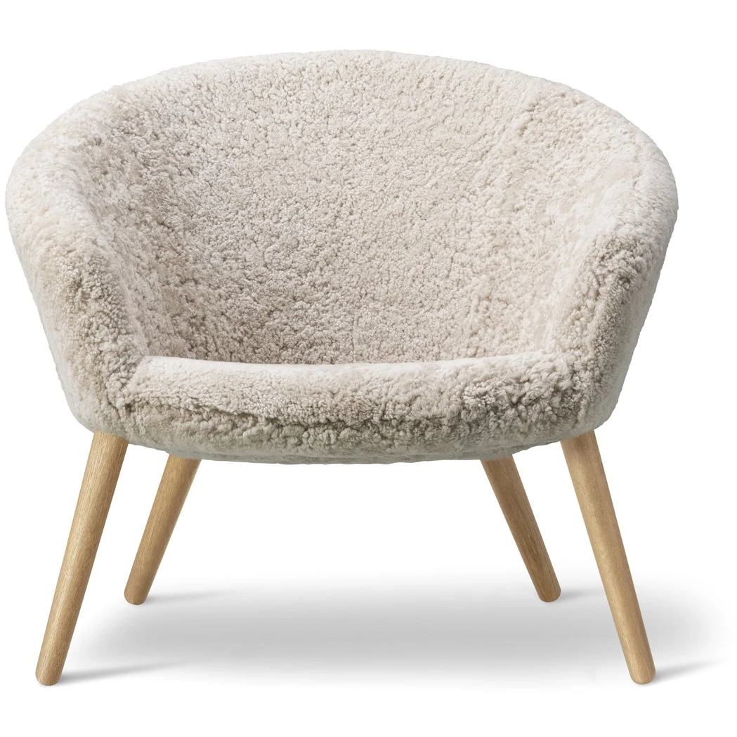 Ditzel Lounge Chair Sheepskin Moonlight-oak