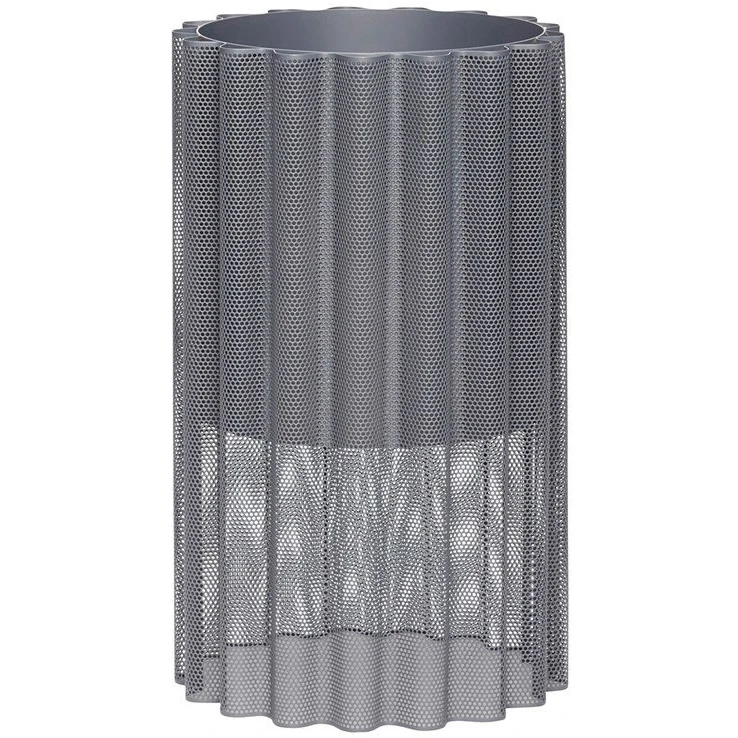 Flower Pot Metal - Grey