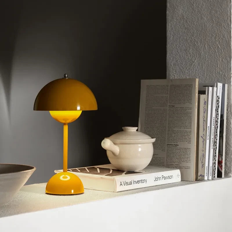 Flowerpot Portable Table Lamp Vp9 Mustard