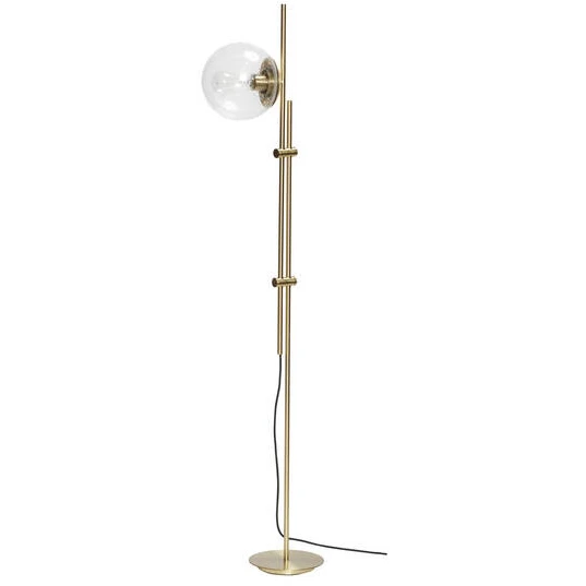 Gulvlampe Metal / Glass - Brass