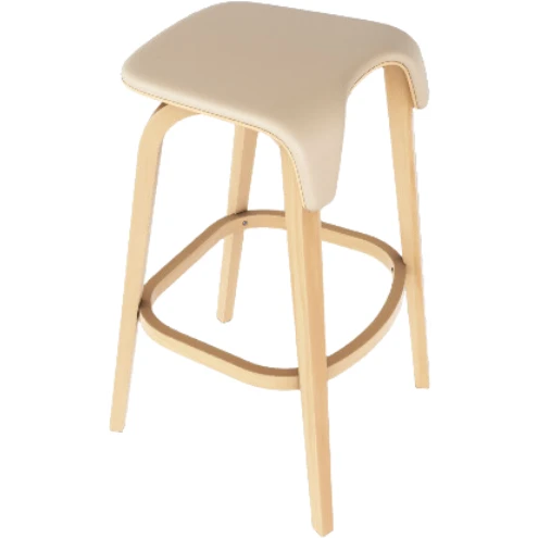 Leaf Bar Stool Low - Upholstered Seat