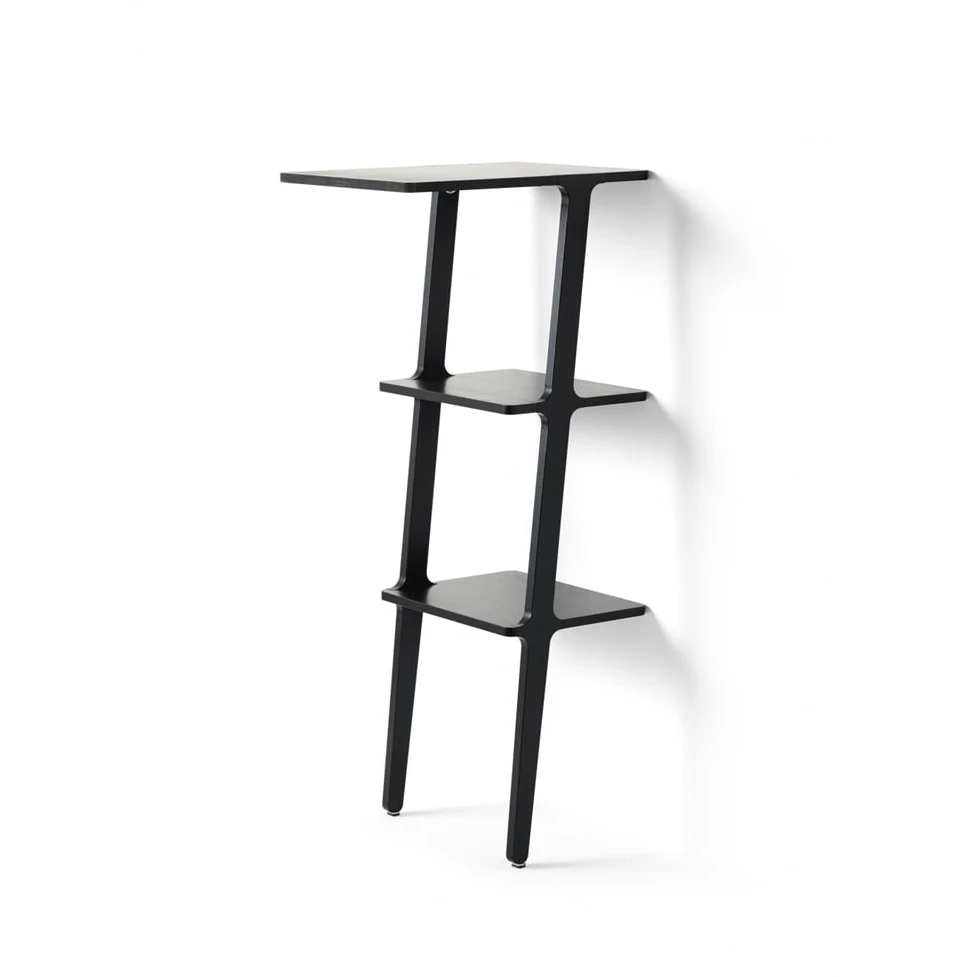 Libri Standing Table Ash Black Glazed