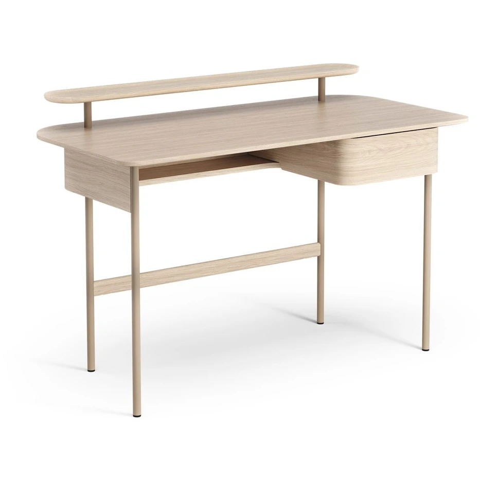 Luna Desk With Drawer And Shelf Oak