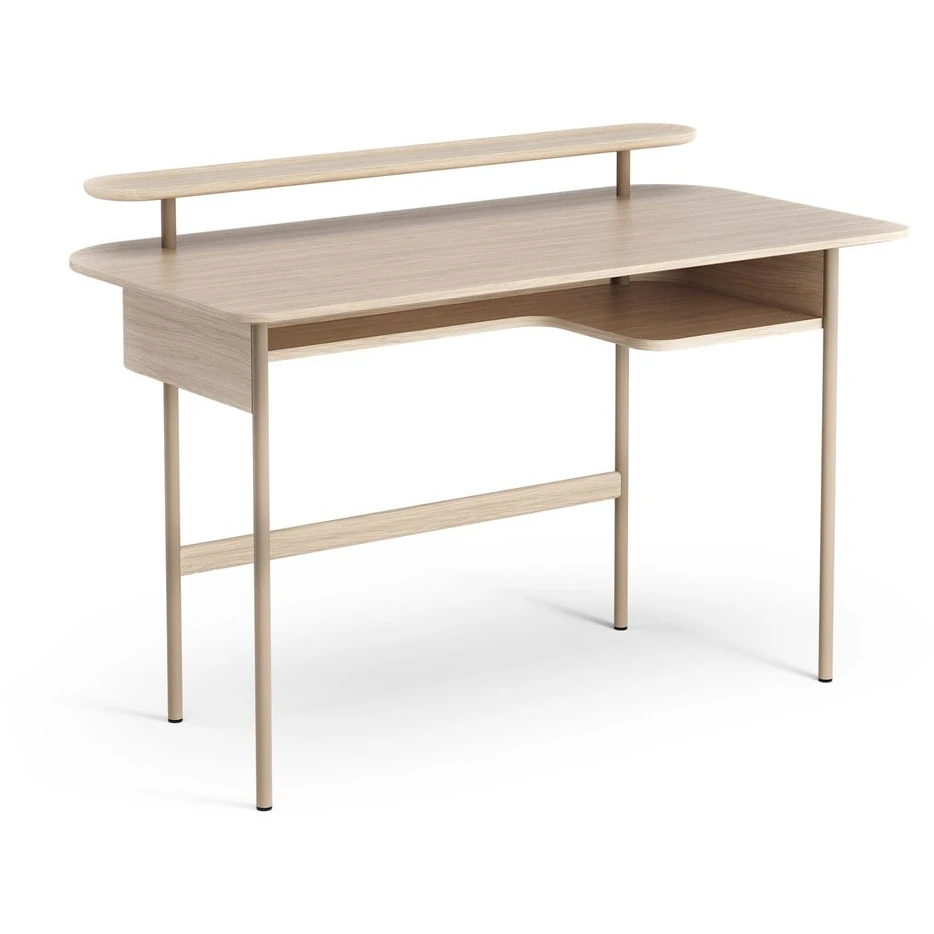 Luna Desk With Shelf Oak