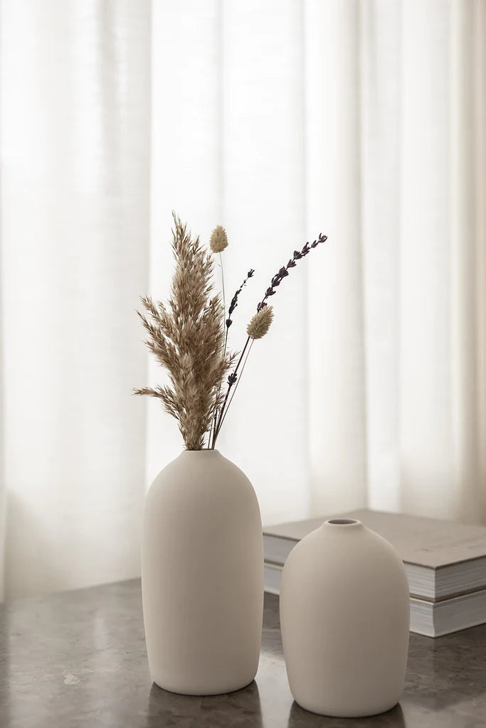 Raw Vase White