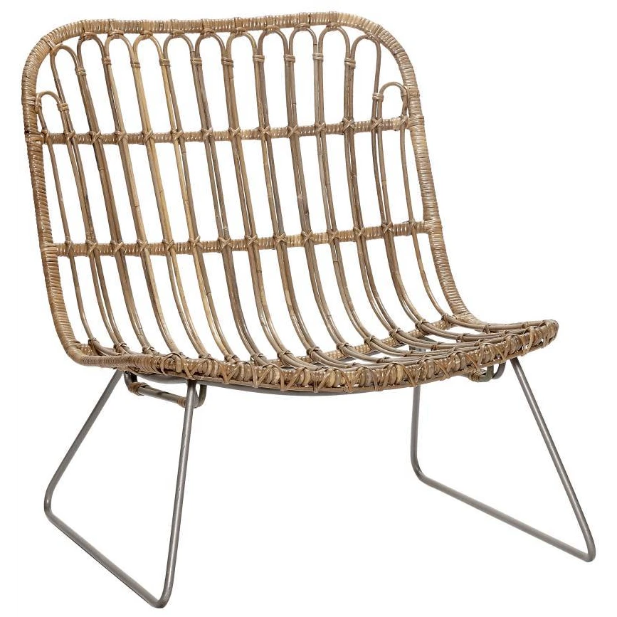 Natural Rattan Lounge Chair