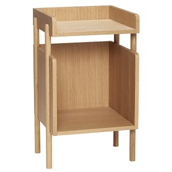 Oak Side Table - 38x35xH60cm