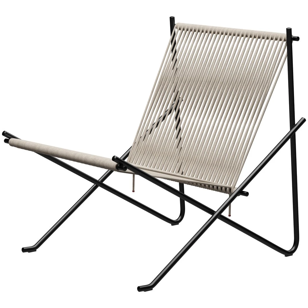 Pk4 Lounge Chair Black-Natural