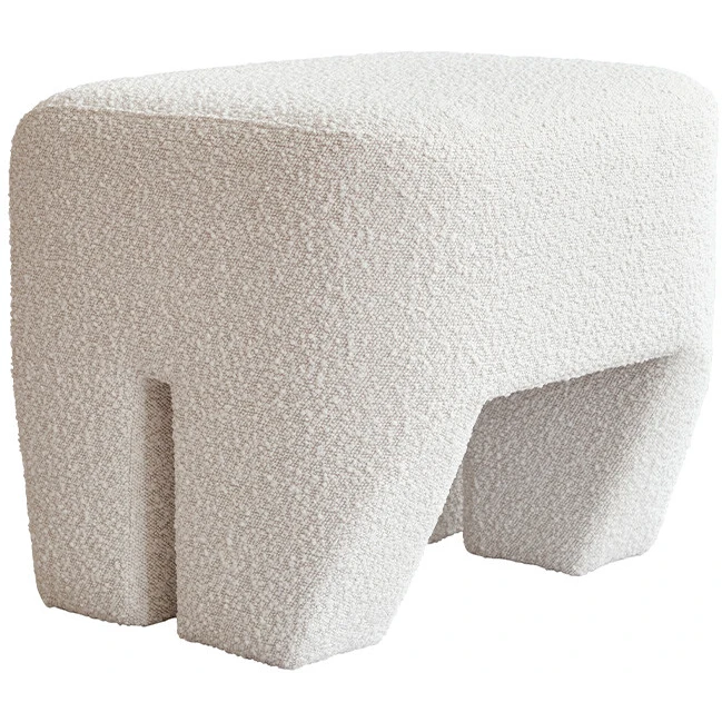 Sculpt Stool Off White