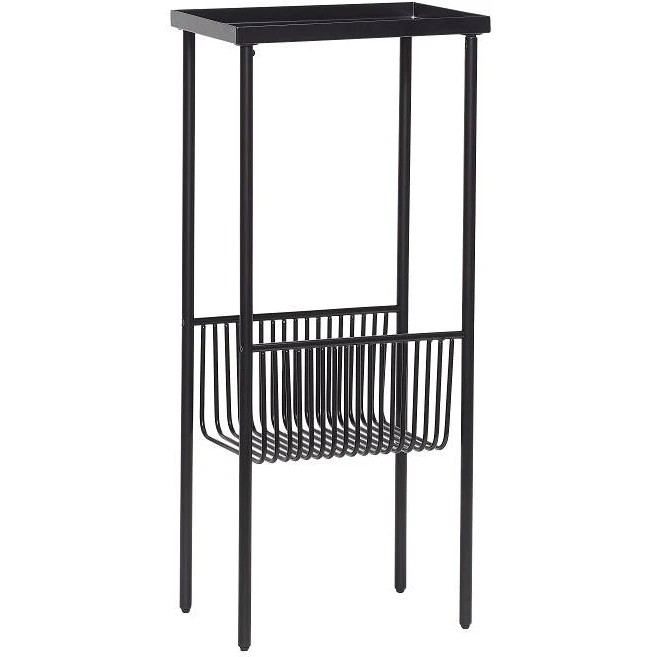 Side Table Black Metal