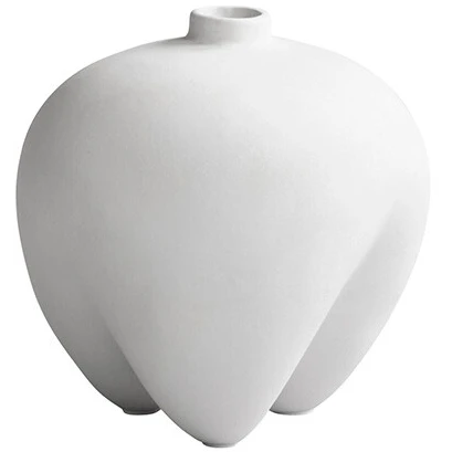 Sumo Vase Petit Bone White