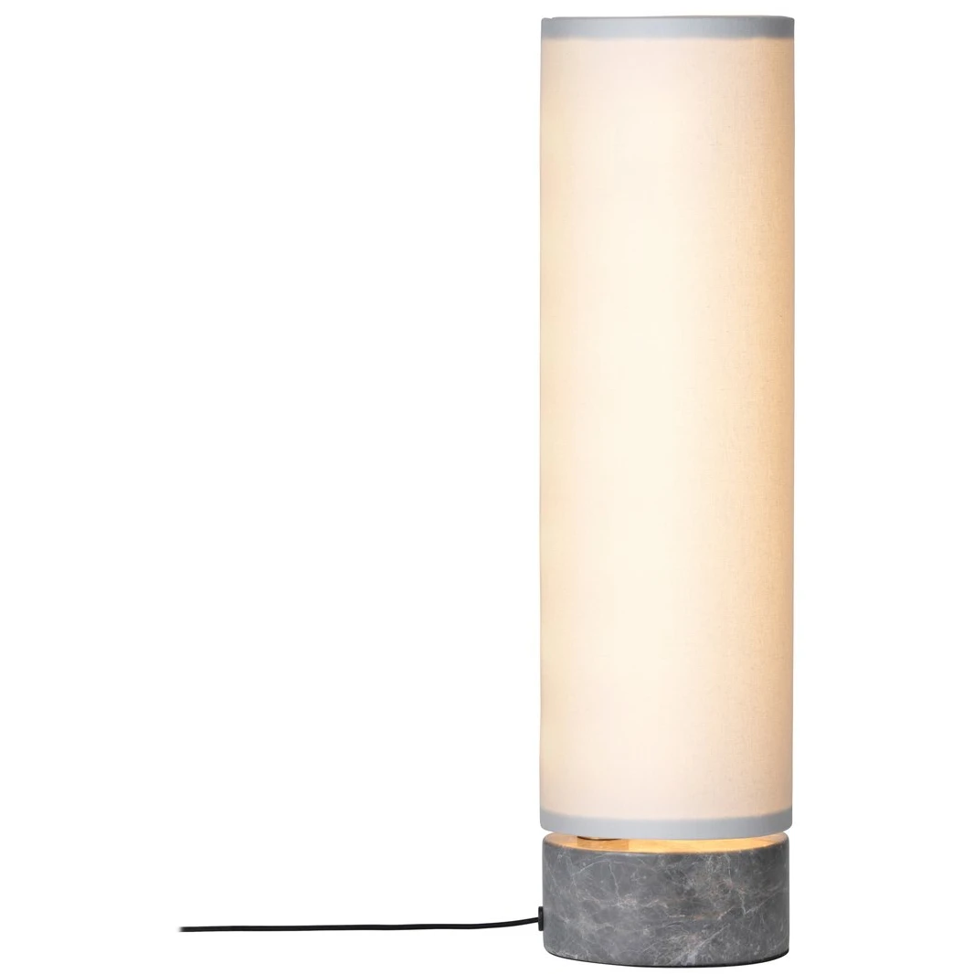 Unbound Table Lamp White-grey Marble