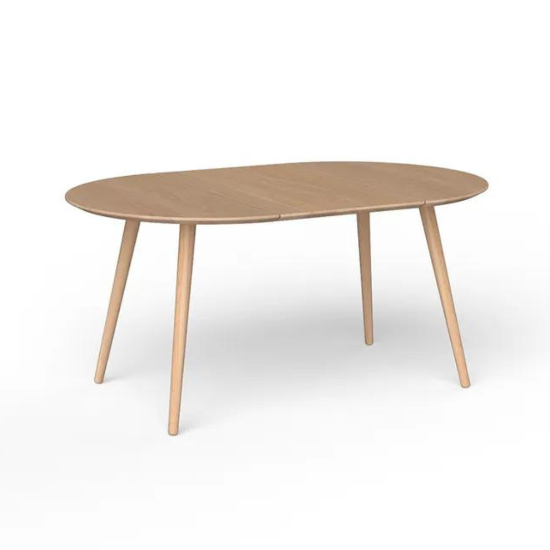 Eat Solid Dining Table - Round 100 with 1 Leaf